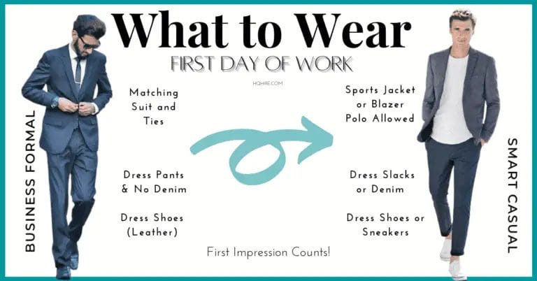 What to Wear on the First Day of Work for MEN (Formal or Casual)