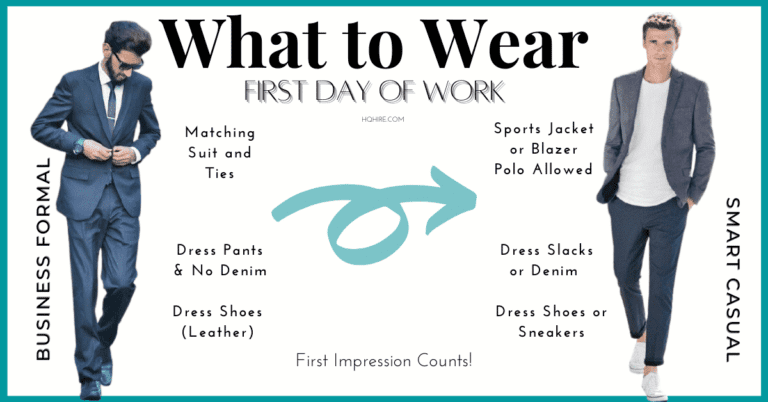 What to Wear on the First Day of Work for MEN (Formal or Casual)