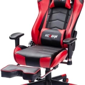 2. High Back Home Office Gaming Ergonomic Chair by KCREAM (Leg rest)