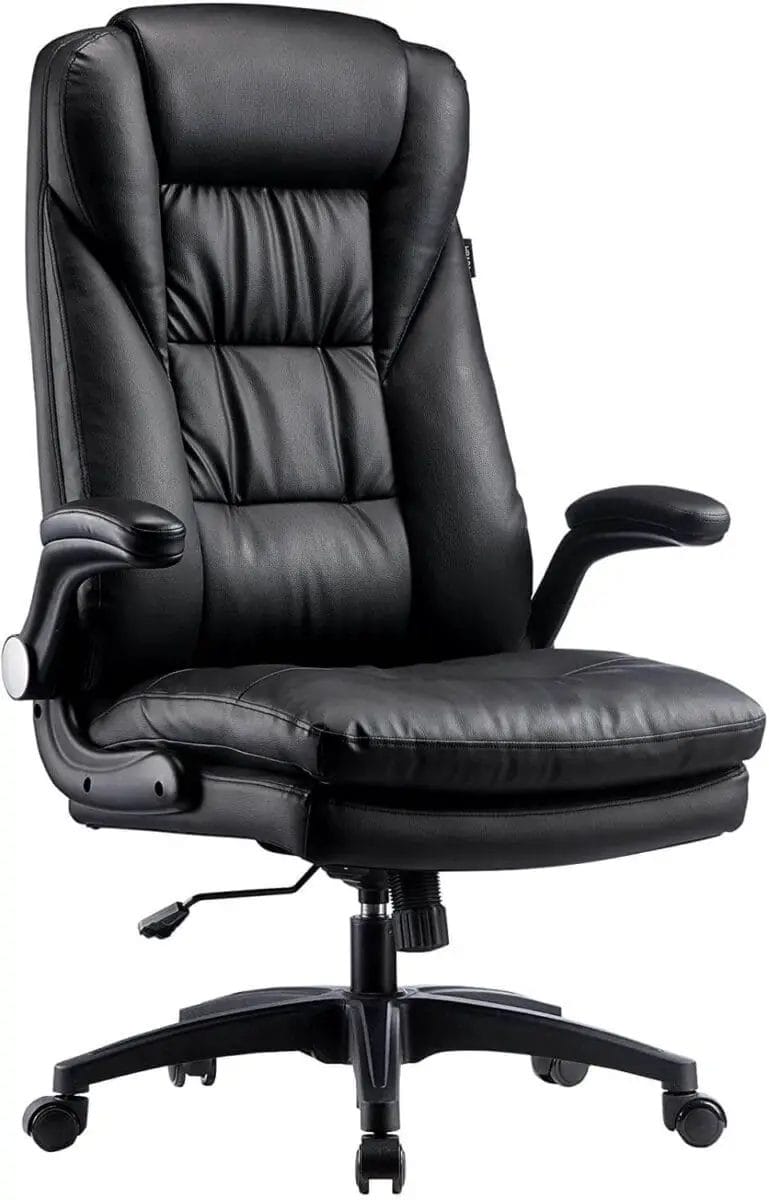 Executive Leather High Back Ergonomic Chair by Hbada