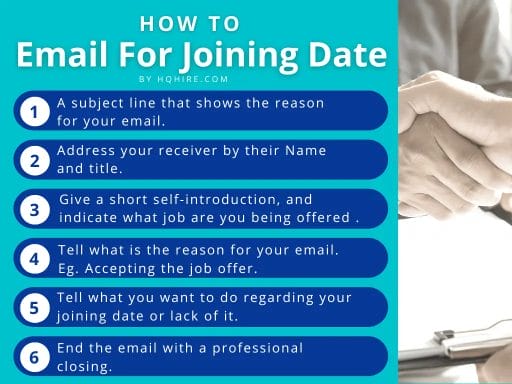 How To Write Email About Accepting or Rejecting a Joining Date