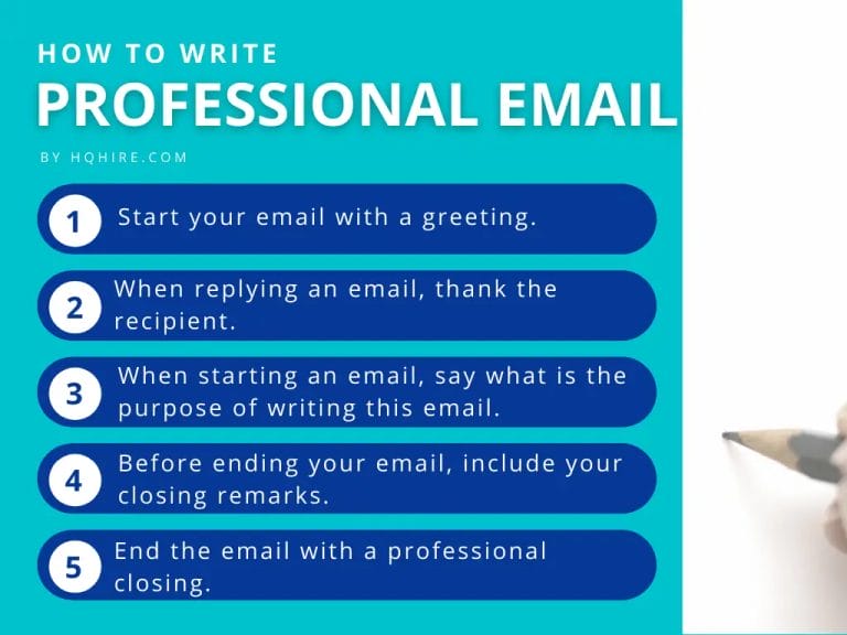 5 Steps to write a professional Email at work
