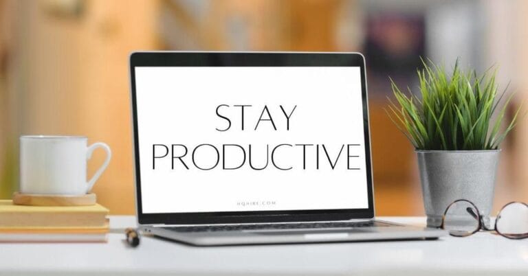 How To Stay Productive While Working From Home (7 Productivity Tips)
