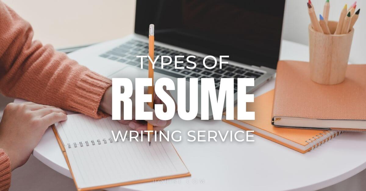 types of resume writing services