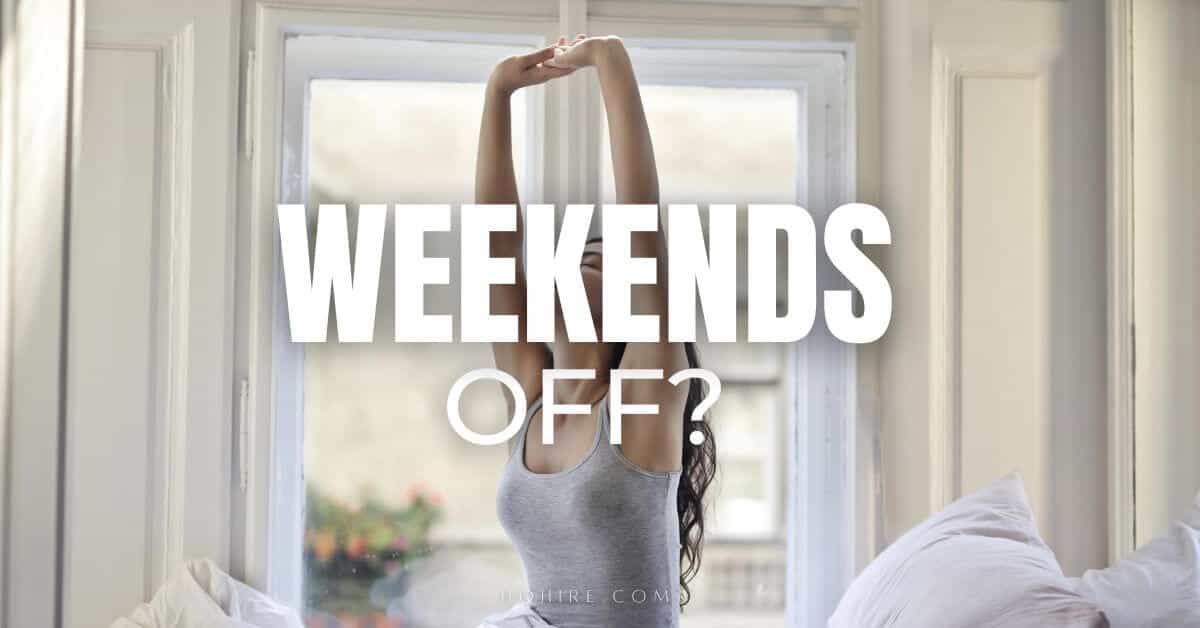 Why You Should Take Weekends Off