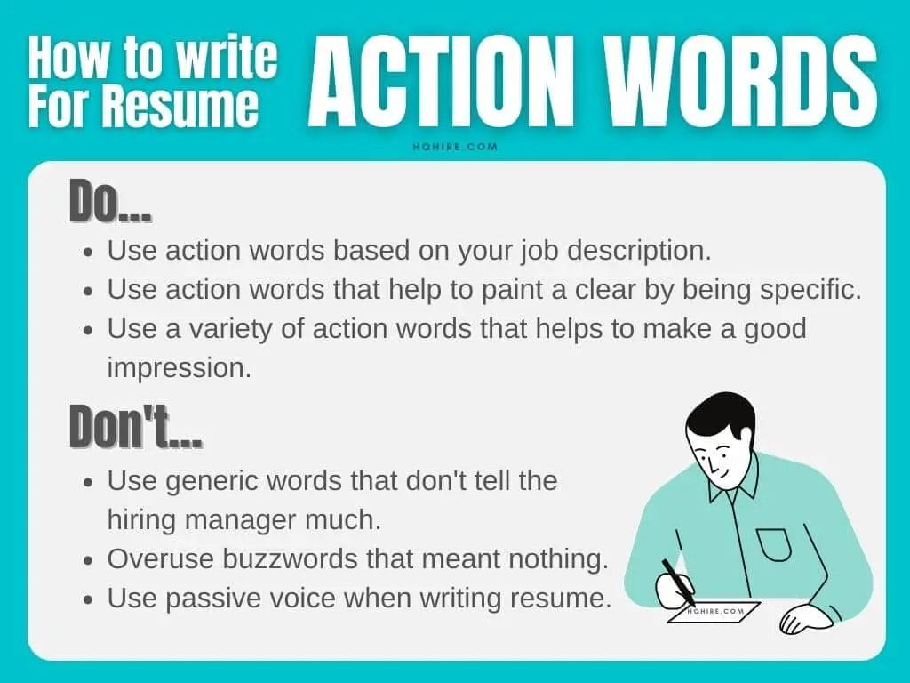 How to write action words for resume