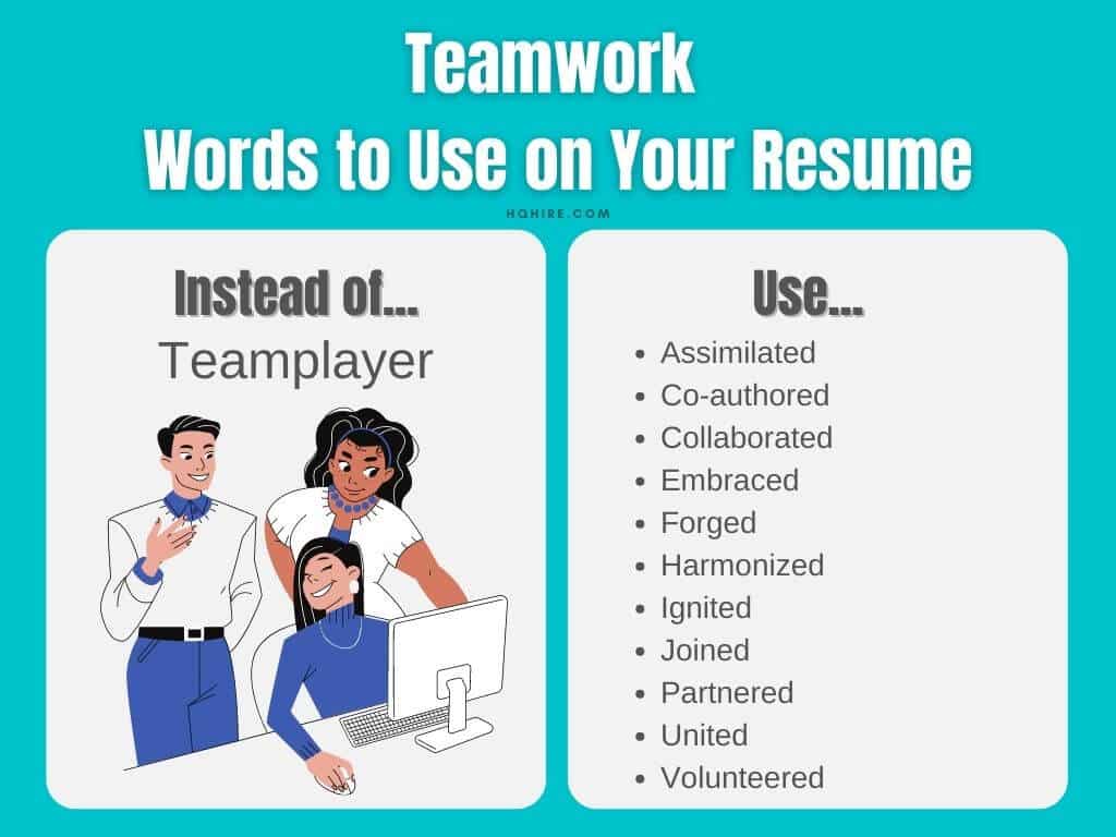 Teamwork related words to use on your resume