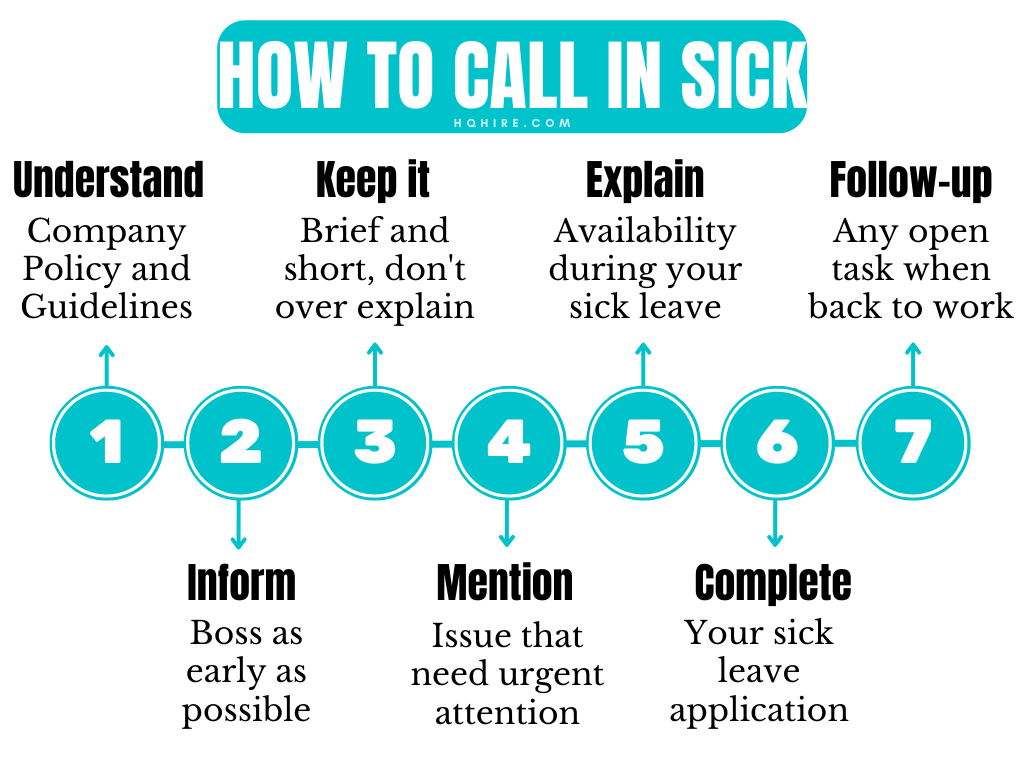 How to call in sick professionally at work