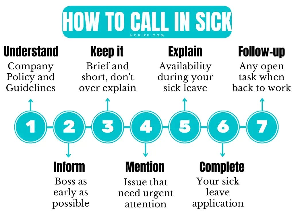How to call in sick professionally at work
