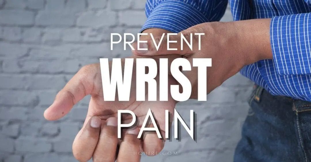 How to prevent wrist and hand pain while working on computer