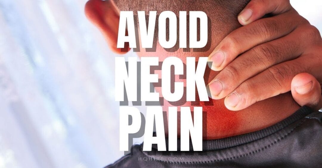 How to prevent neck pain while working on computer