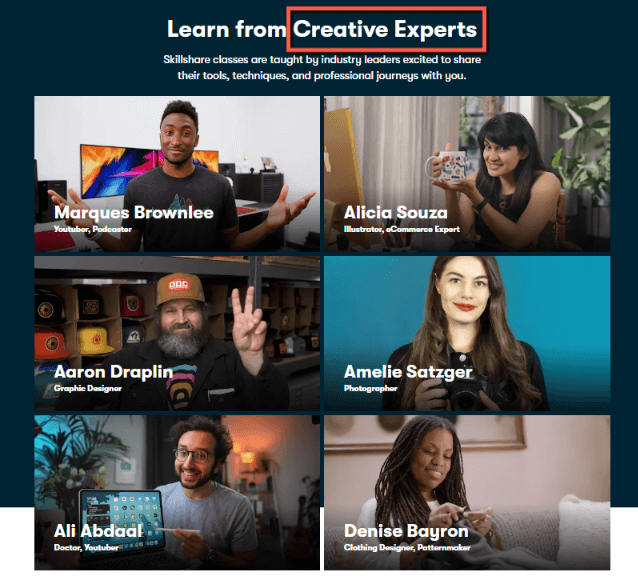 SkillShare - Creative Experts