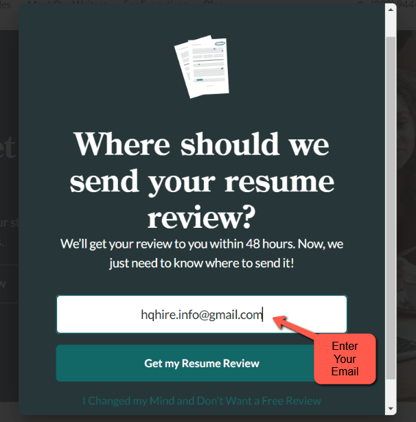 ZipJob Resume Writing Review: Is It Worth it? 4 ZipJob, enter your email to receive your free resume review result