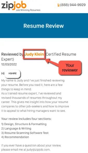 ZipJob - Free Resume Review - Who is the person who reviewed your resume