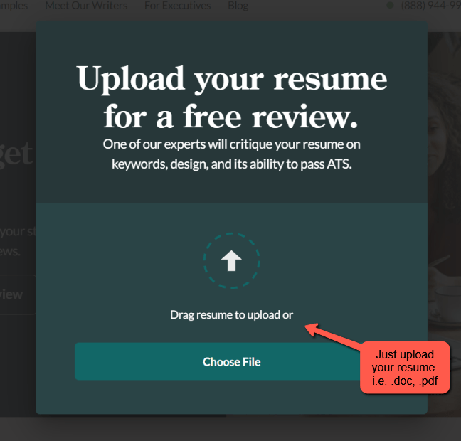 ZipJob, upload your resume to get a free resume review