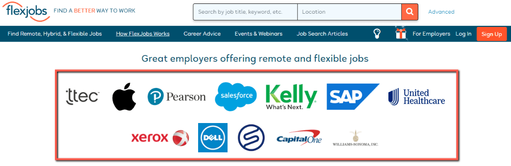 FlexJobs Companies 1