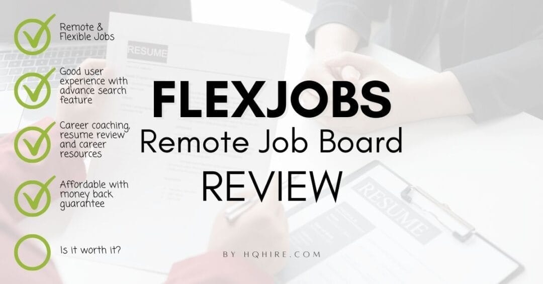 FlexJobs premium remote and flexible job board review