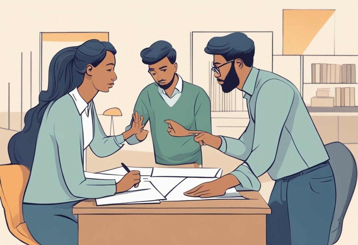 How to Answer “Tell Me About a Time You Dealt With a Difficult Team Member” Job Interview Question (Tips and Examples) 2 Two team members working on a project, one is uncooperative and causing conflict. The other team member calmly addresses the situation and finds a solution to move forward